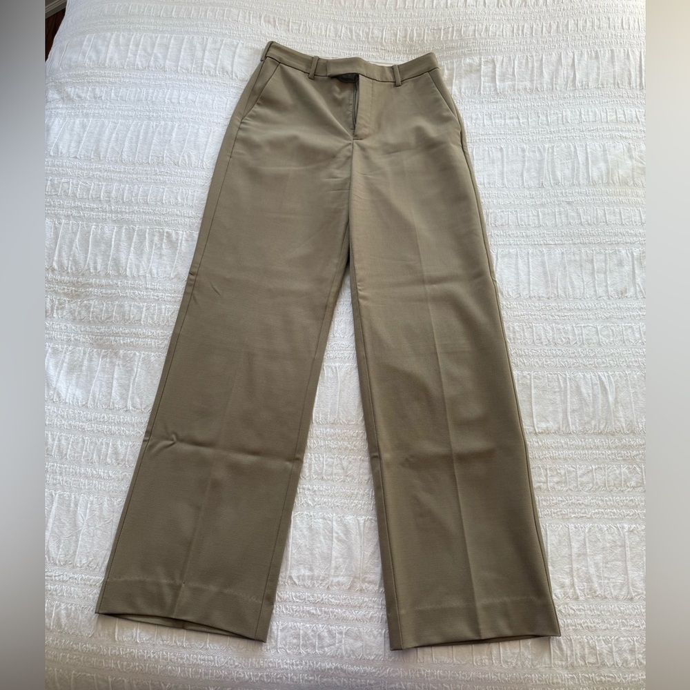 Babaton wool straight leg trousers